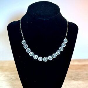 Beautiful Crystal Flower Necklace